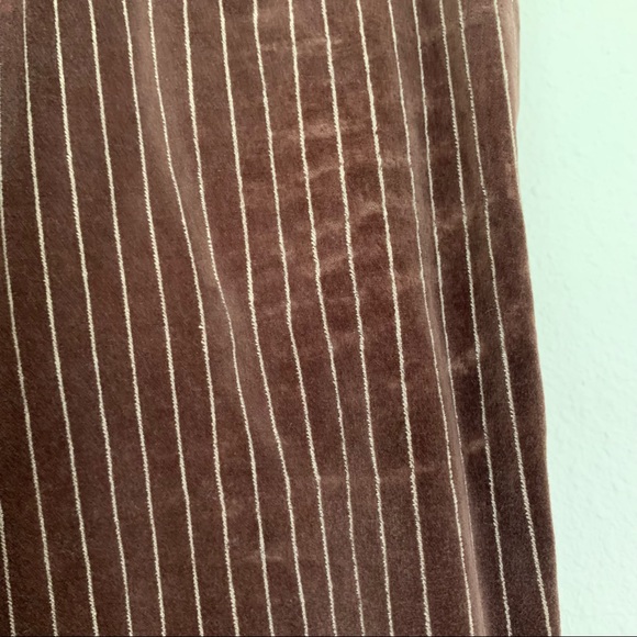 H&M Divided Brown Velvet Stripe Wide Leg Pants - Picture 15 of 16